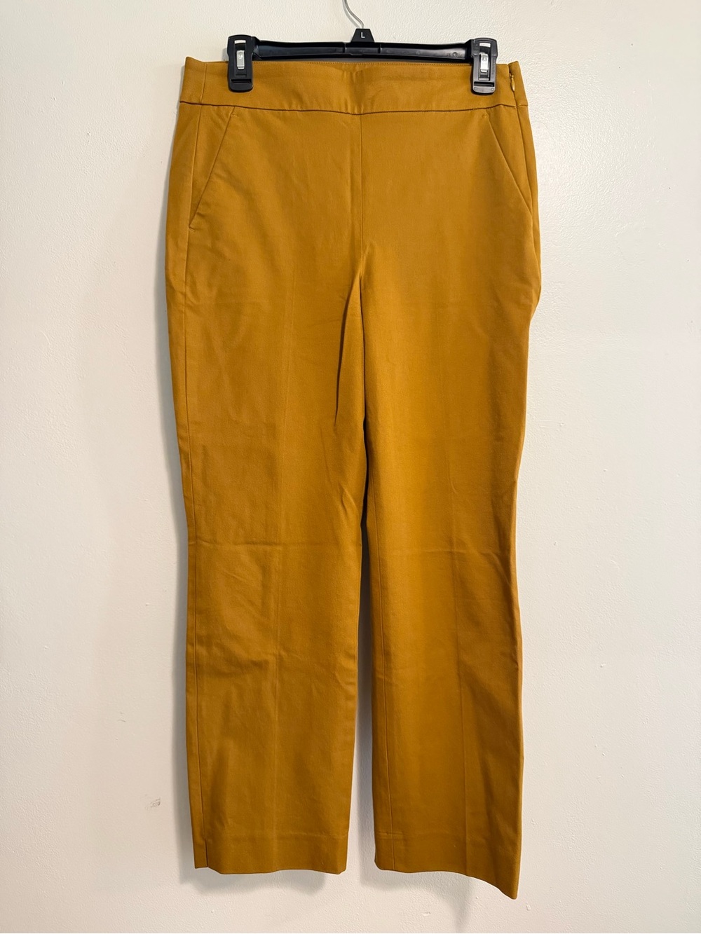 J. Crew Remi Mustard Straight-Leg Pants